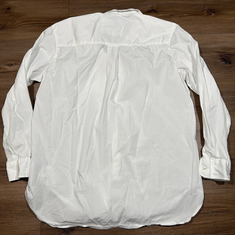 Frank & Eileen Joedy Shirt Women's SMALL White Cotton Button Up Casual Longsleve - Picture 14 of 14